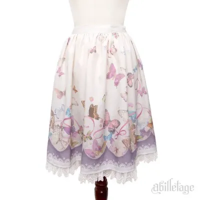 Butterfly Skirt Midium Ivory