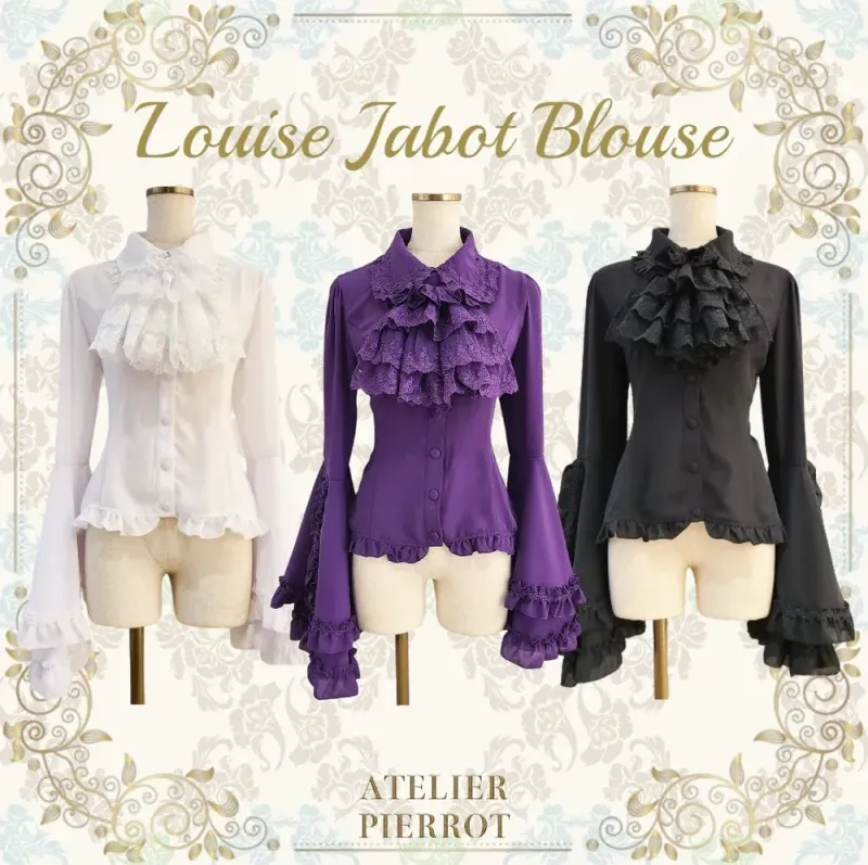 ATELIER PIERROT】Louise Jabot Blousブラック 【公式通販】