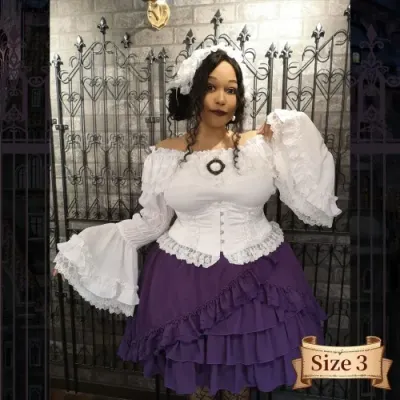Frill Short Corset Plus Size