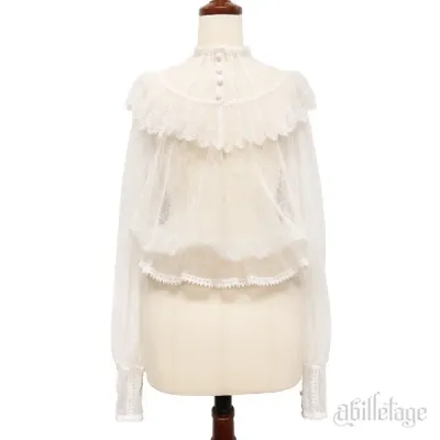 Noir Lace blouse White