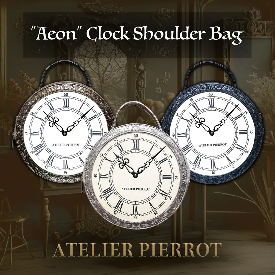 “Aeon” Clock Shoulder Bag