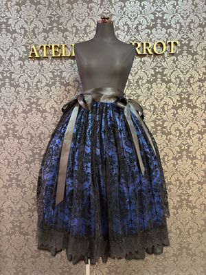 Skeleton Girl skirt Blue
