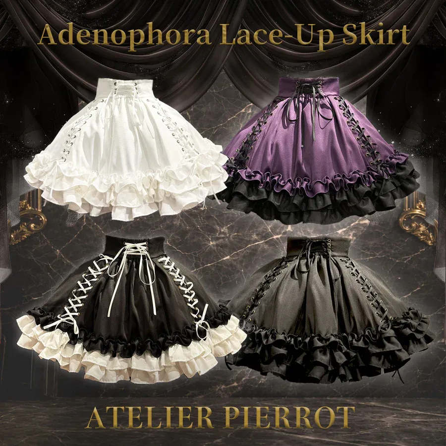 Adenophora Lace-Up Skirt