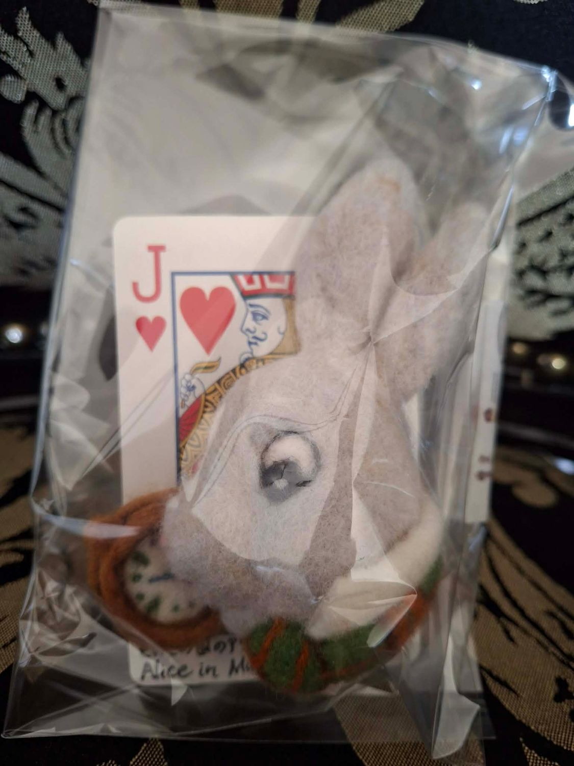 Rabbit Face Brooch with pocket watch