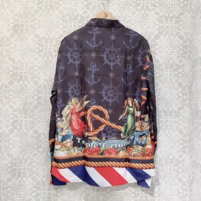 Marine motif blouse