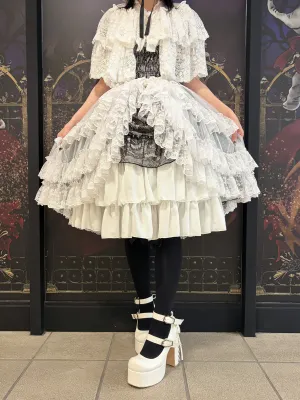 Coffin Buckle Lace-Up Platform Pumps
