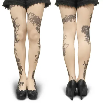 Tangle art tights -flow- (nude)