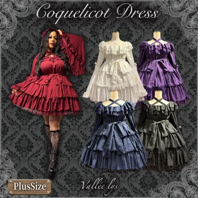 【Vallée lys】CoquelicotDress Plus size