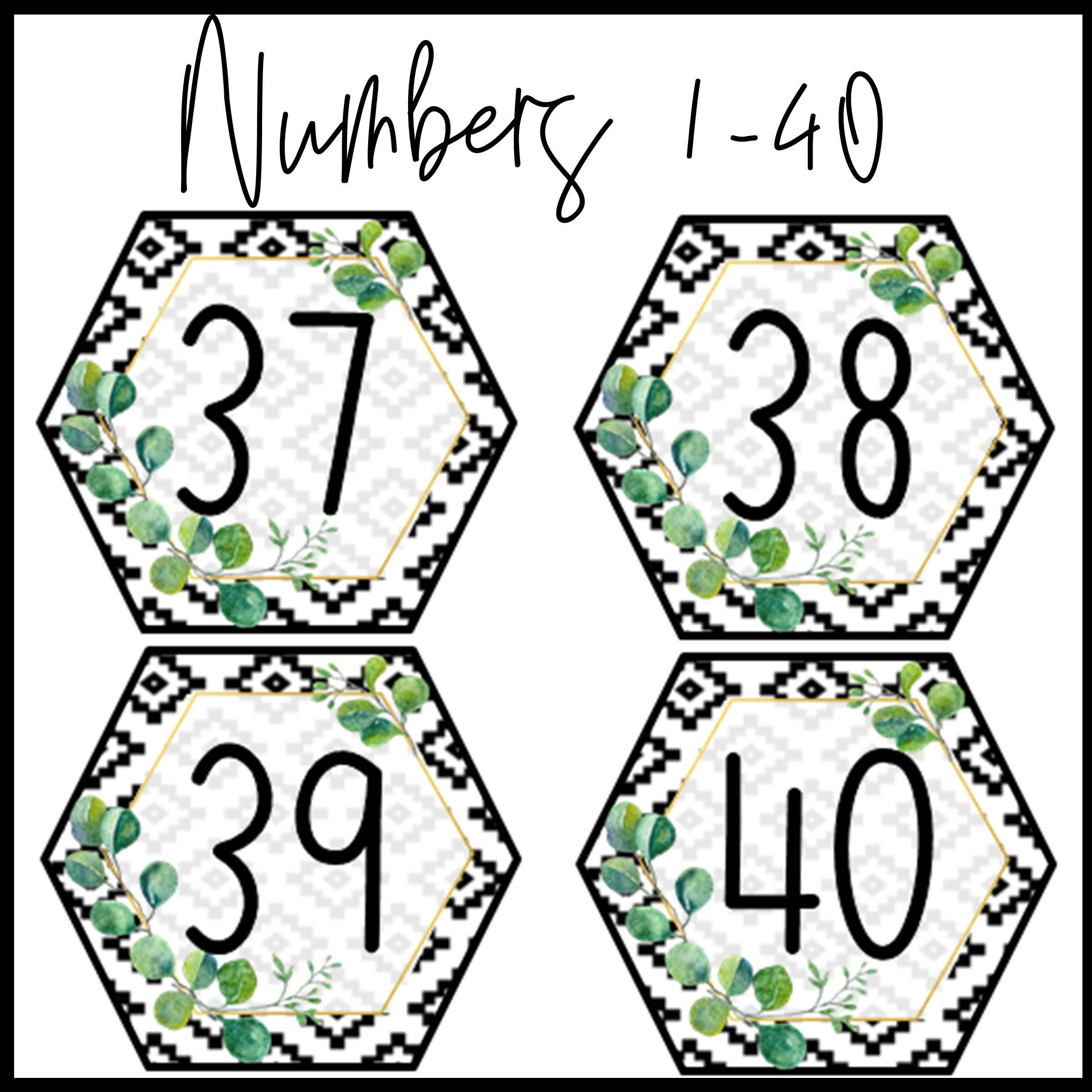 boho farmhouse numbers 1 40