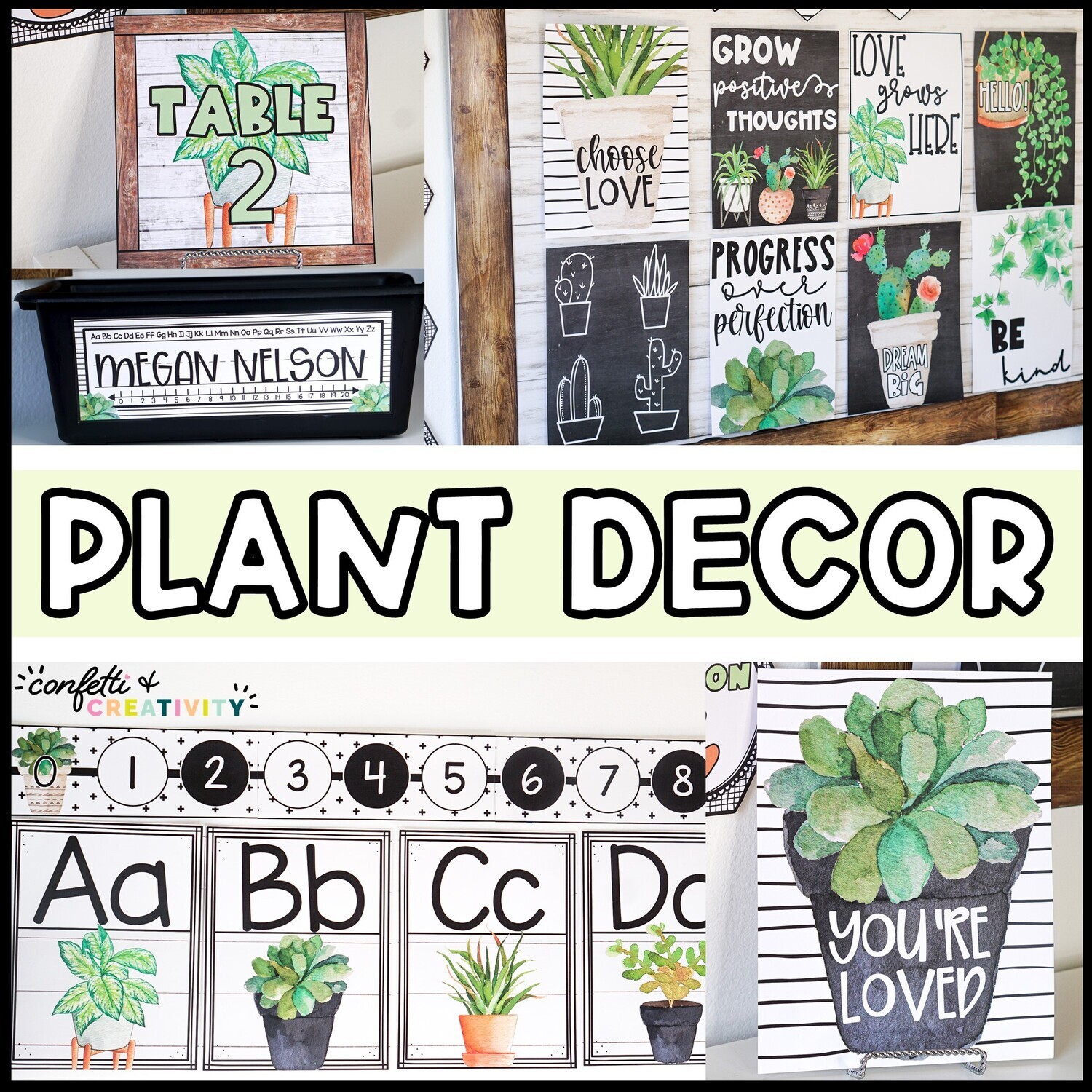 Plant Classroom Decor Bundle