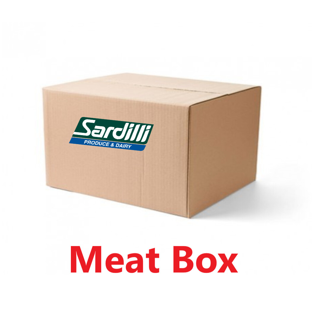MEAT BOX CHICKEN, GROUND BEEF, STEAKS AND BACON. THIS BOX HAS IT ALL