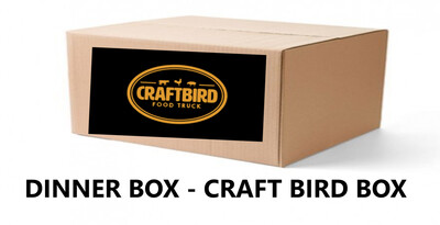 DINNER BOX - CRAFTBIRD BOX - THE ORIGINAL FRIED CHICKEN DINNER BOX IS BACK. A BUCKET OF FRIED CHICKEN FROM THE BEST FOOD TRUCK IN TOWN - JANUARY 20TH PICK UP DINNER BOX - CRAFTBIRD BOX - THE ORIGINAL FRIED CHICKEN DINNER BOX IS BACK. A BUCKET OF FRIED CHICKEN FROM THE BEST FOOD TRUCK IN TOWN - JANUARY 20TH PICK UP