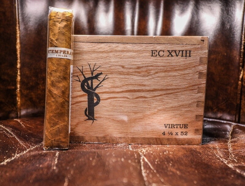 Virtue 4-1/2x52, Intemperance EC XVIII Short Robusto, 24&#39;s