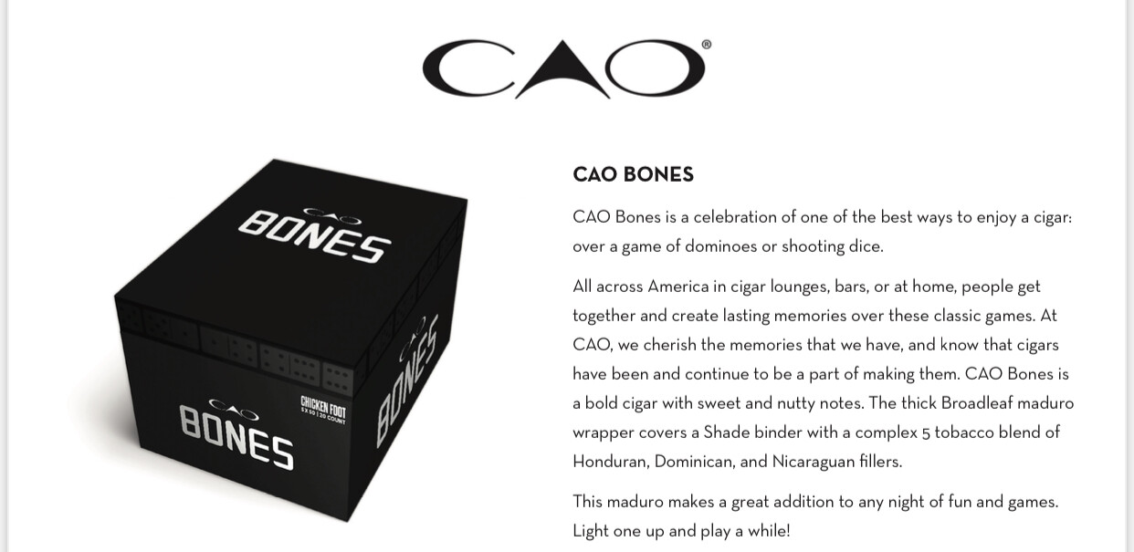CAO Bones Chicken Foot 5x54, 20's