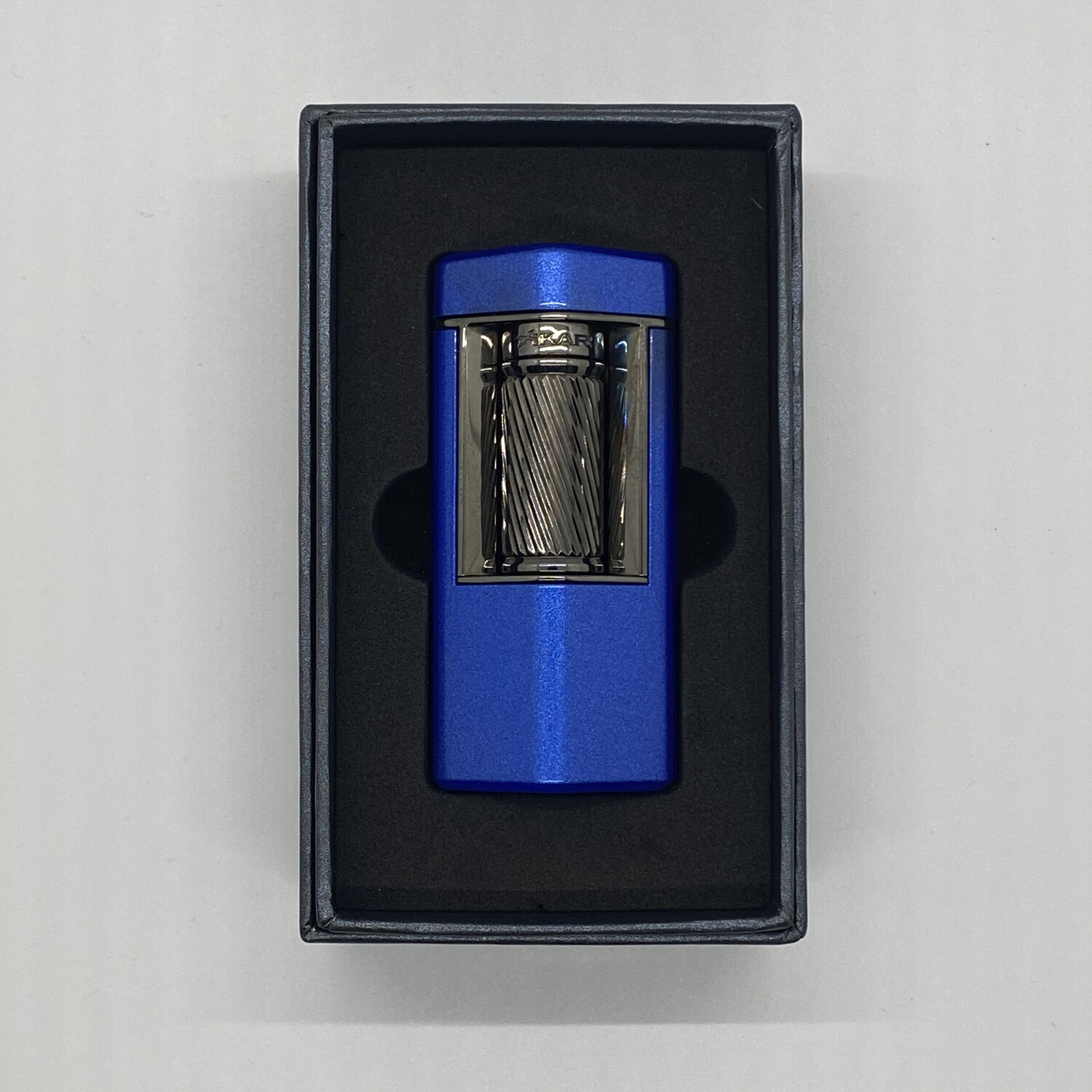 XI-600BL Meridian Soft Flame Lighter Blue & Gunmetal