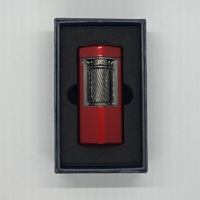 XI-600RD Meridian Soft Flame Lighter Red & Gunmetal