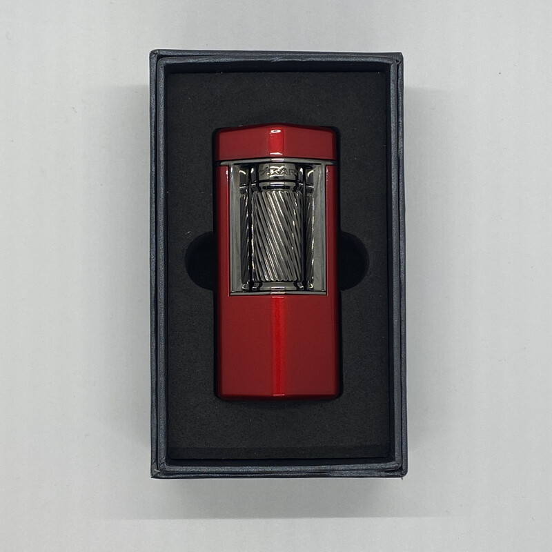XI-600RD Meridian Soft Flame Lighter Red &amp; Gunmetal