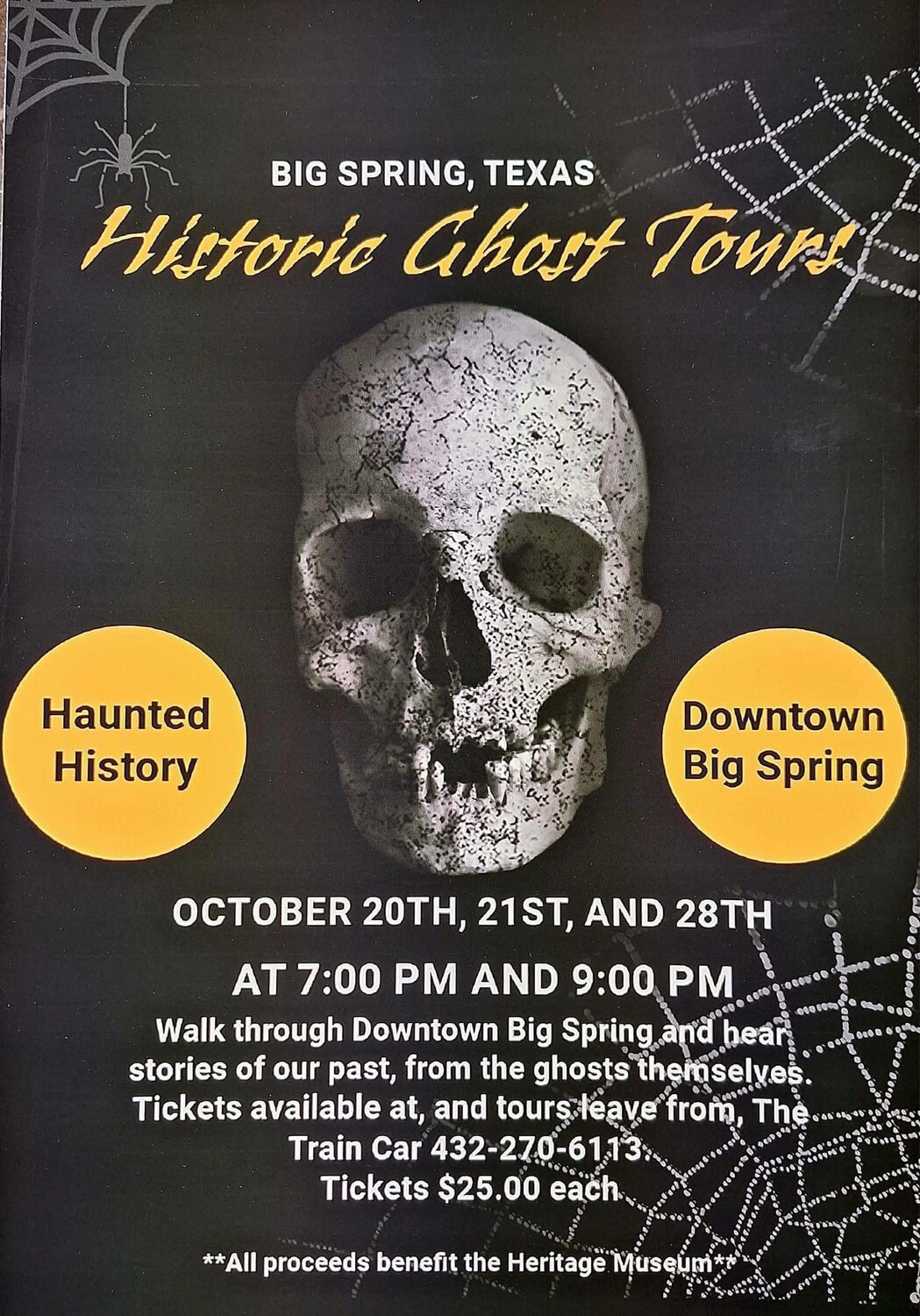 Ghost Tour Downtown Big Spring 2023