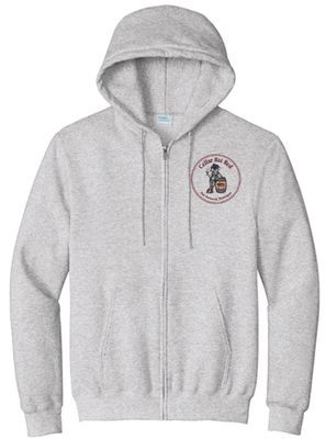 Cellar Rat Red Zip Hoodie