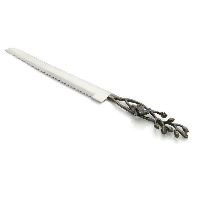 Aram Black Orchid Challah Knife