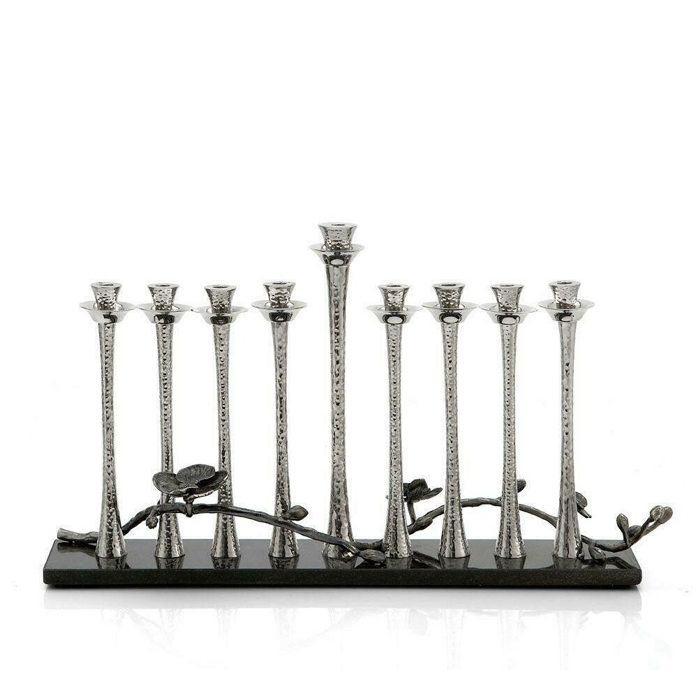 Aram Black Orchid Menorah