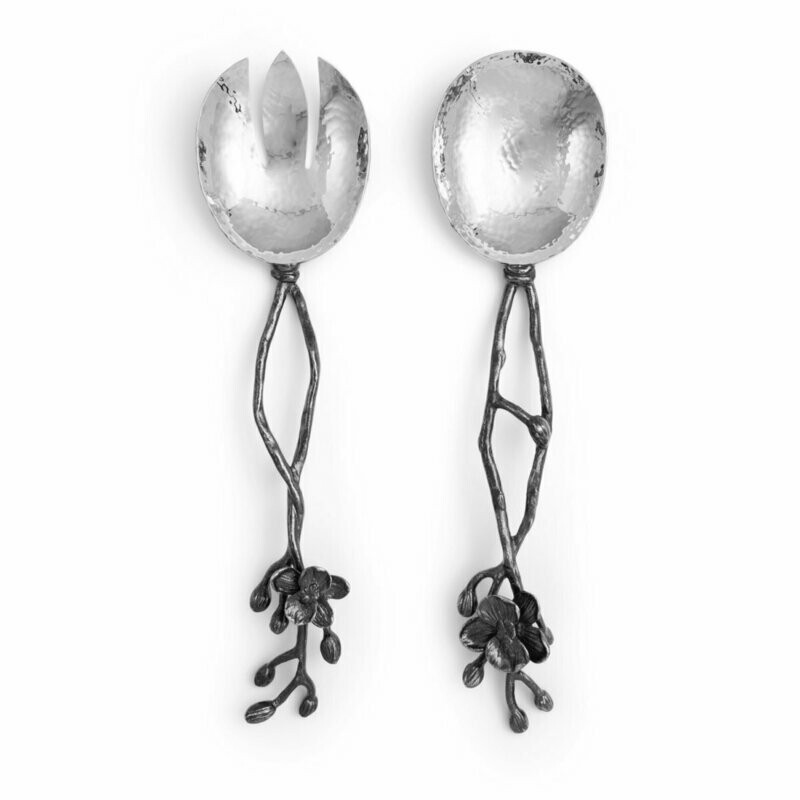 Aram Black Orchid Serving Set