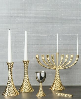 Aram Twist Gold Candlesticks