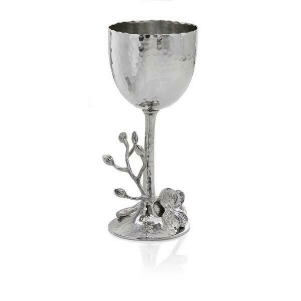 Aram White Orchid Kiddush Cup