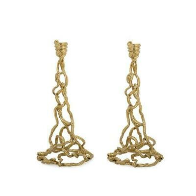Aram Wisteria Gold Candlesticks