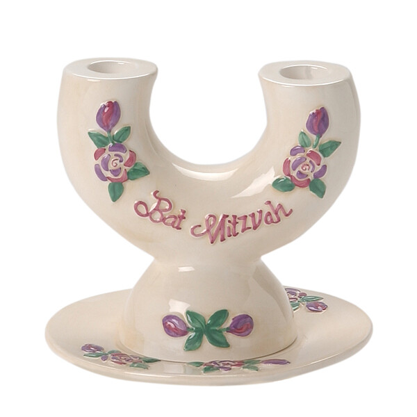 Bat Mitzvah Candleholder Flowers