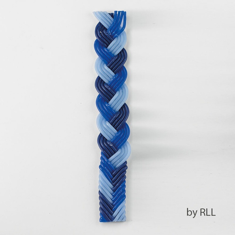 Flat Havdalah Candle - Blue