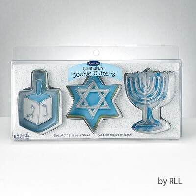 Chanukah Cookie Cutters Stainless Steel