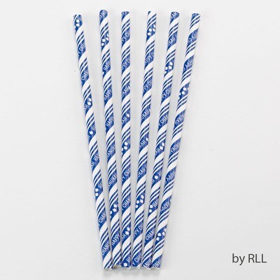 Chanukah Paper Straws