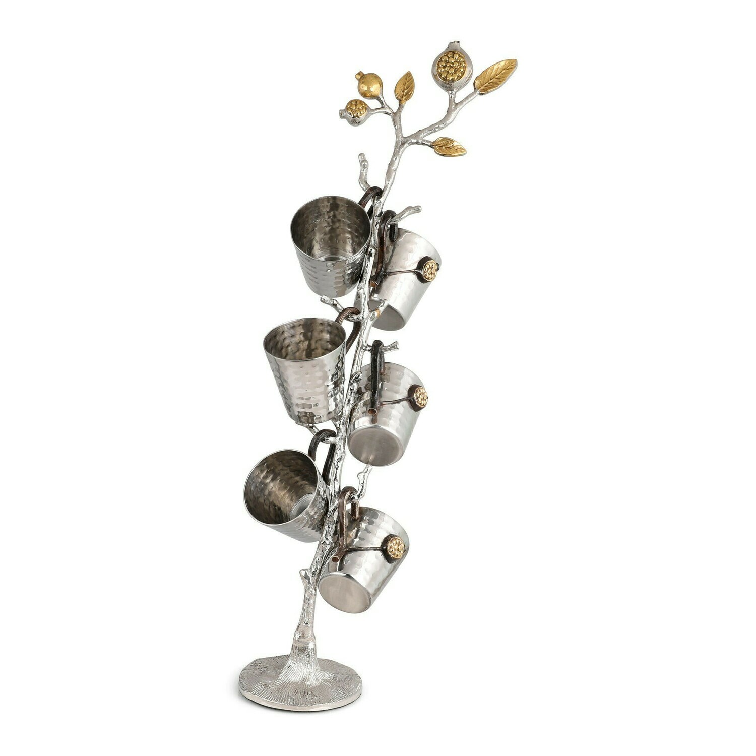 Emanuel Hanging Brass Pomegranate Cups - StnStl