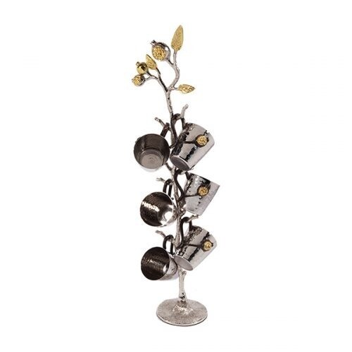 Emanuel Hanging Brass Pomegranate Cups - StnStl