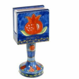 Emanuel Matchbox Holder Stand  - Pomegranate