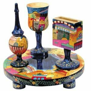 Emanuel Painted Havdalah Set - Jerusalem