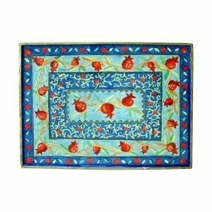 Emanuel Painted Wood Challah Board - Pomegranate
