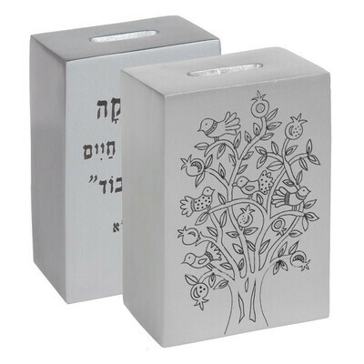 Emanuel SLV Metal Tzedakah Box