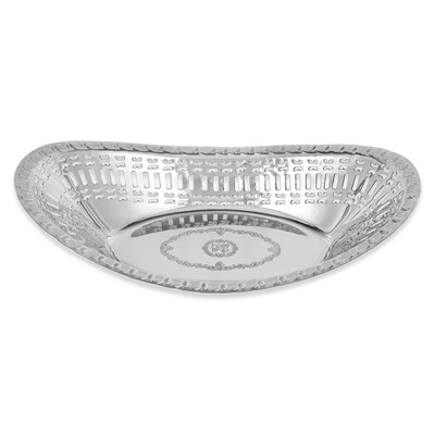 Nickel Plated Challah Basket