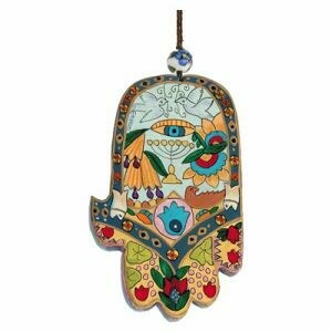 Emanuel Large Wood Hamsah - Menorah