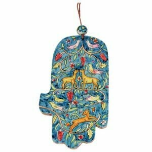 Emanuel Large Wood Hamsah - Deer