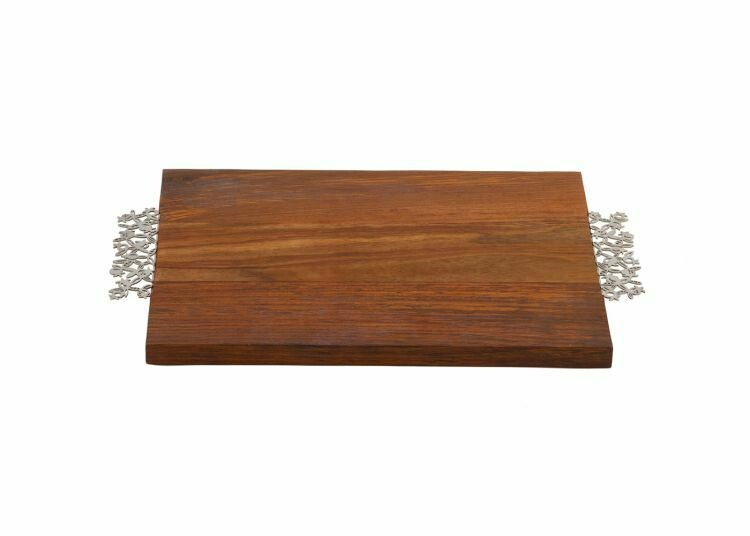 Emanuel Challah Board - Laser Cut Handles - Pomegranates