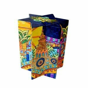 Emanuel Star Shape Tzedakah Box -Jerusalem
