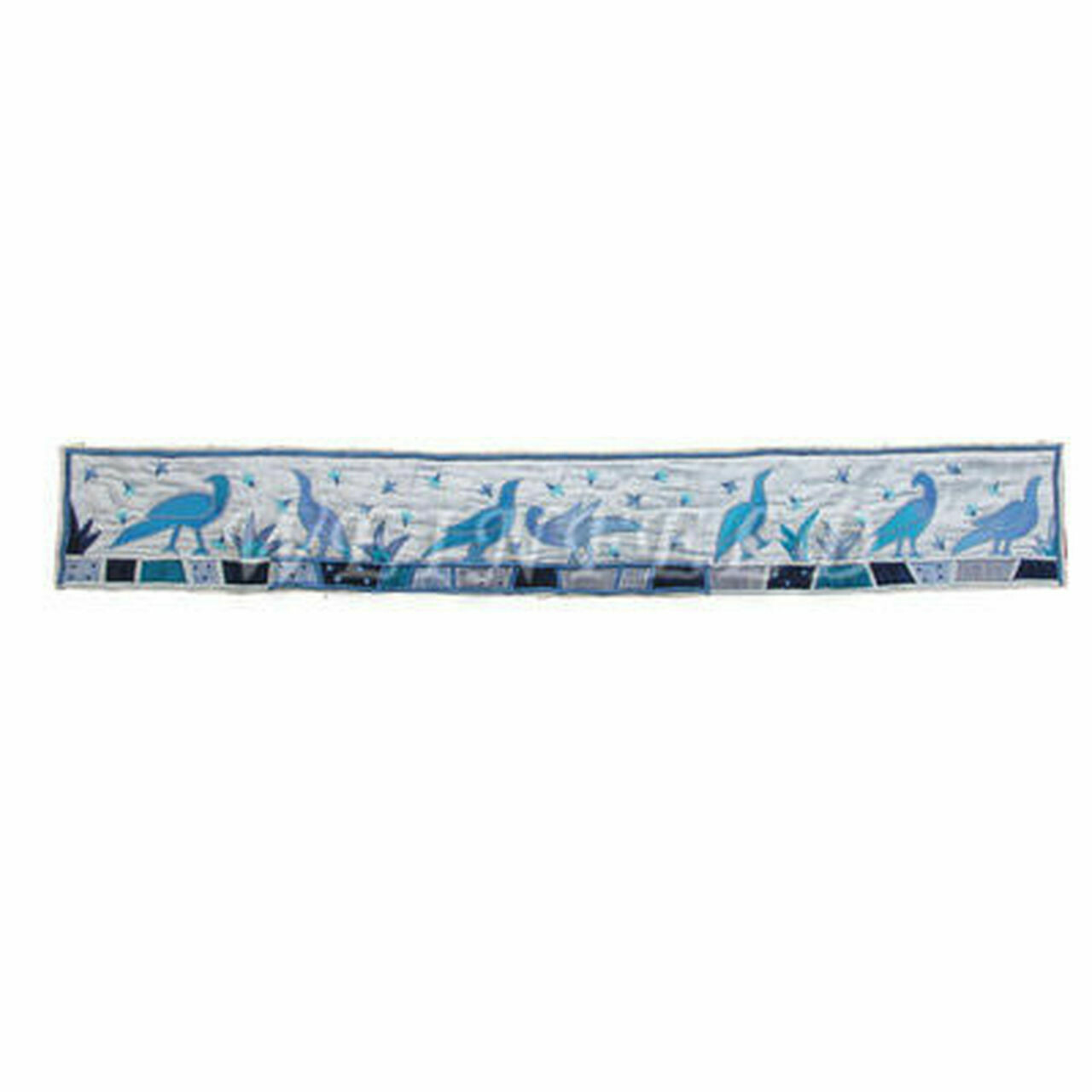 Emanuel Raw Silk Appliqued Tallit - Birds