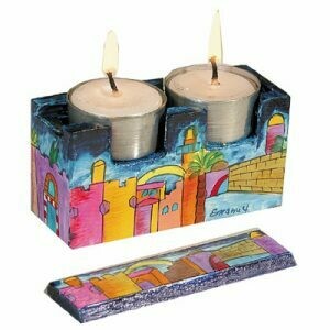 Emanuel Travel Shabbat Tealight Holder 1 Emanuel Travel Shabbat Tealight Holder 1
