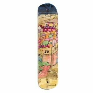 Emanuel Wood Mezuzah - Large Jerusalem