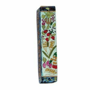 Emanuel Wood Mezuzah - Small 7 Species