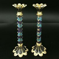 Jeweled Skinny Candlesticks