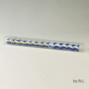 Round Bl/Wt Havdalah Candle